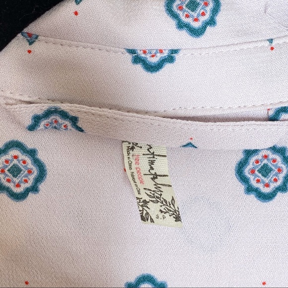 {Free People} printed button down - Picture 2 of 5
